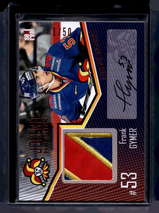 2016-17 Sereal Jokerit Authentic Jersey & Autograph - Frank Gymer #JOK-JER-A24 /50