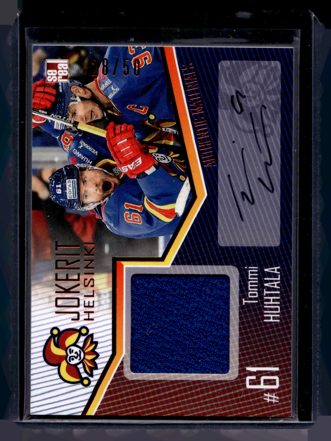 2016-17 Sereal Jokerit Authentic Jersey &amp; Autograph - Tommi Huhtala #JOK-JER-A25 /50