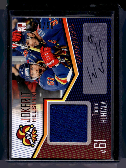 2016-17 Sereal Jokerit Authentic Jersey &amp; Autograph - Tommi Huhtala #JOK-JER-A25 /50