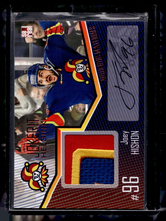 2016-17 Sereal Jokerit Authentic Jersey & Autograph - Joey Hishon #JOK-JER-A28 /50
