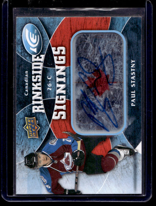 2009-10 Upper Deck Ice - Rinkside Signings - Paul Stastny #RS-PS