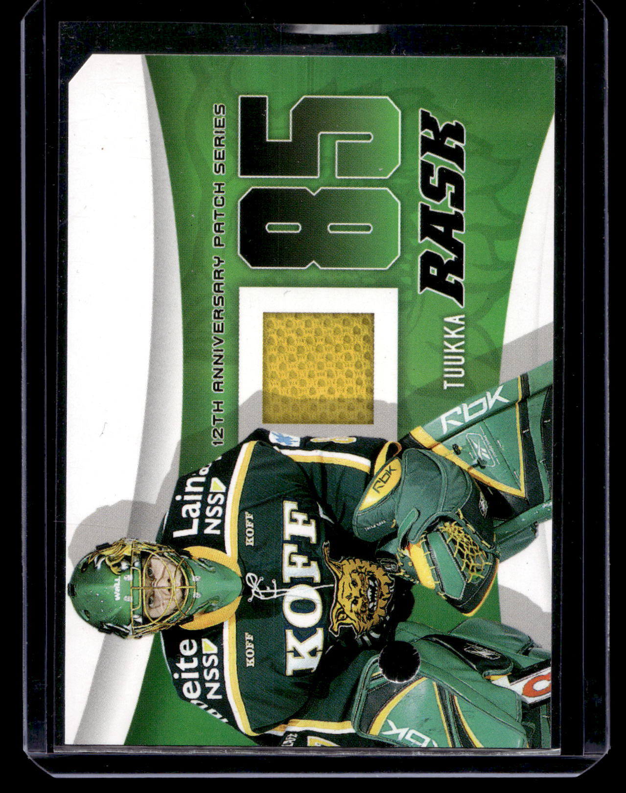 2010-11 Cardset Finland - 12th Anniversary Patch - Tuukka Rask /100