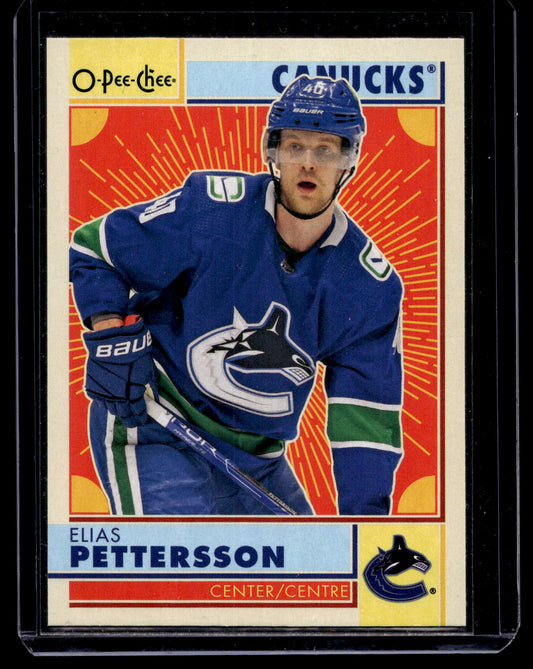 2022-23 O-Pee-Chee - Retro Blank Back - Elias Pettersson #20