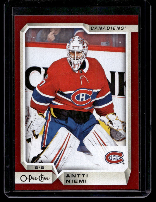 2018-19 O-Pee-Chee - Red Blank Back - Antti Niemi #240