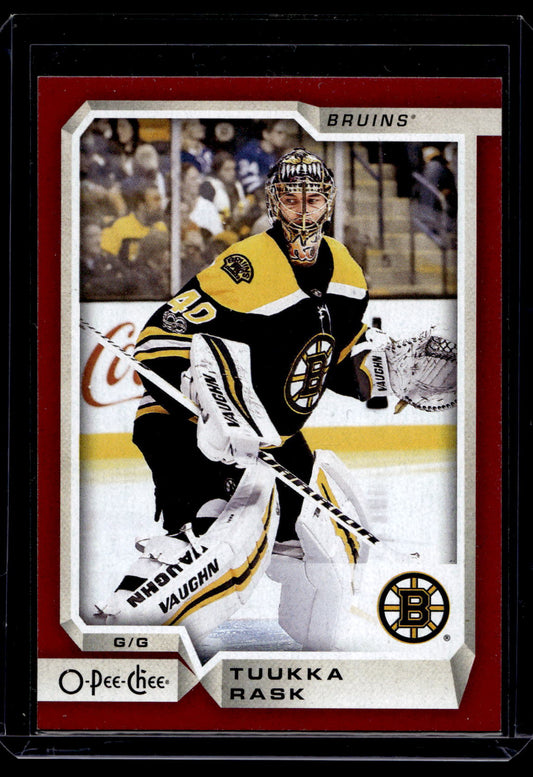 2018-19 O-Pee-Chee - Red Blank Back - Tuukka Rask #35