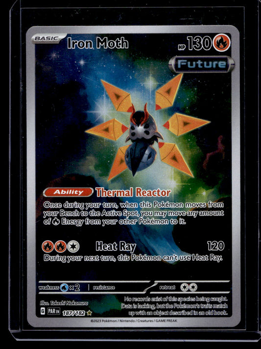 2023 Pokemon - Scarlet & Violet - Paradox Rift - Illustration Rare - Iron Moth #187