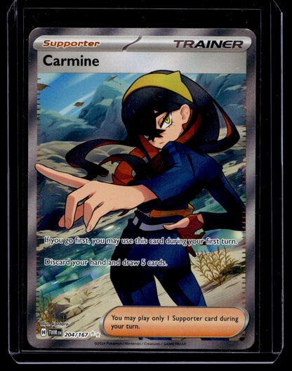 2024 Pokemon - Scarlet & Violet -Twilight Masquerade - Ultra Rare - Carmine #204