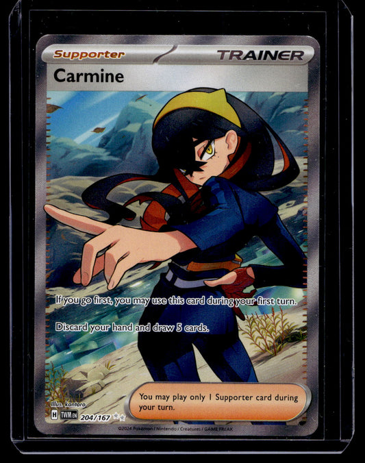2024 Pokemon - Scarlet & Violet -Twilight Masquerade - Ultra Rare - Carmine #204