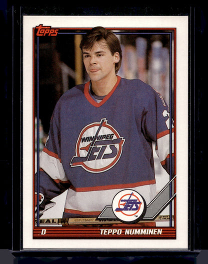 1991-92 Topps - Blank Backs - Teppo Numminen #274