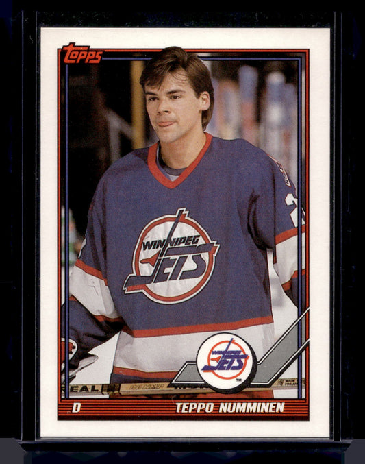 1991-92 Topps - Blank Backs - Teppo Numminen #274