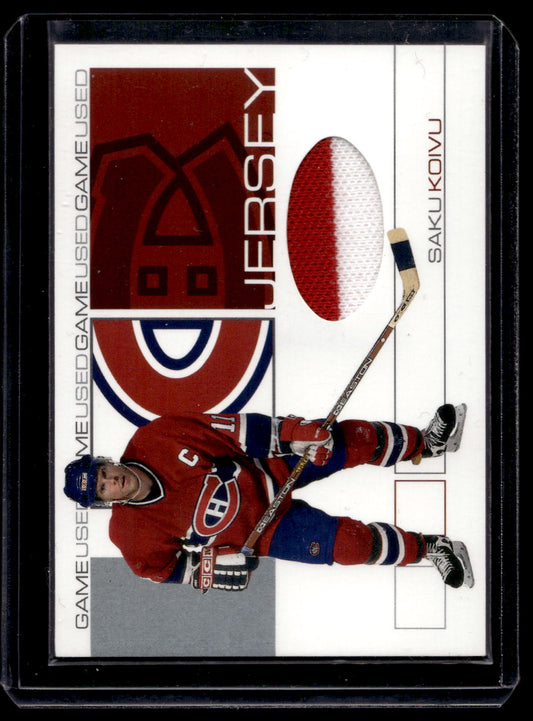 2001-02 In the Game Be A Player Signature Series - Game-Used Jersey - Saku Koivu #GJ-32