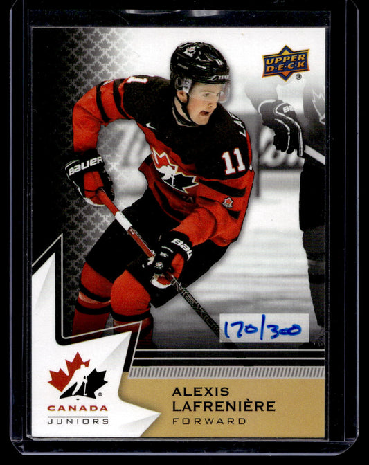 2020-21 Upper Deck Fall Expo VIP - Team Canada Juniors - Alexis Lafrenière #AL /300 RY