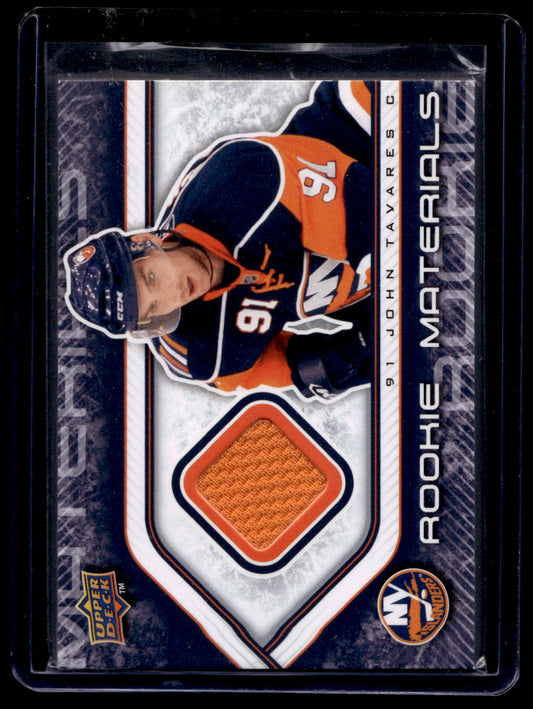 2009-10 Upper Deck - Rookie Materials - John Tavares #RM-JT RY
