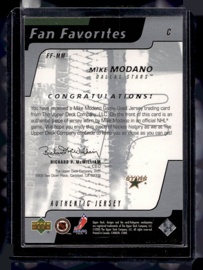 2002-03 Upper Deck - Fan Favorites - Mike Modano #FF-MM