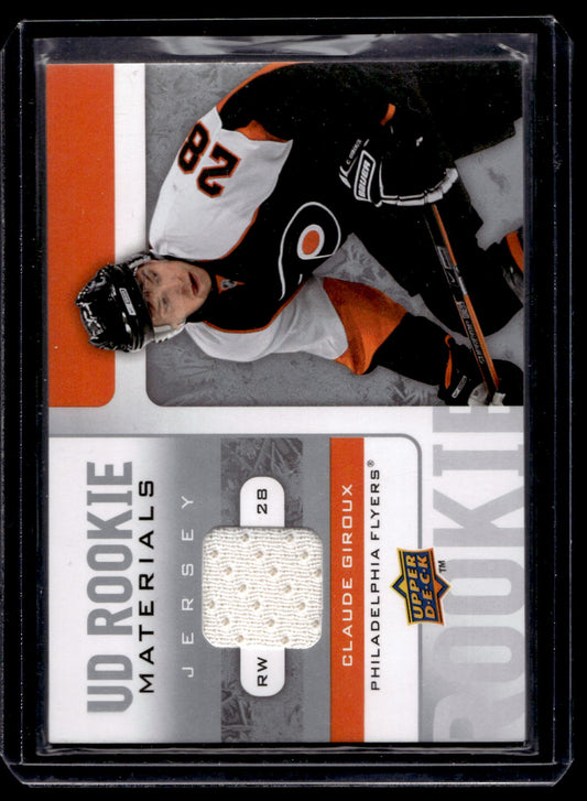 2008-09 Upper Deck - UD Rookie Materials - Claude Giroux #RM-CG RY