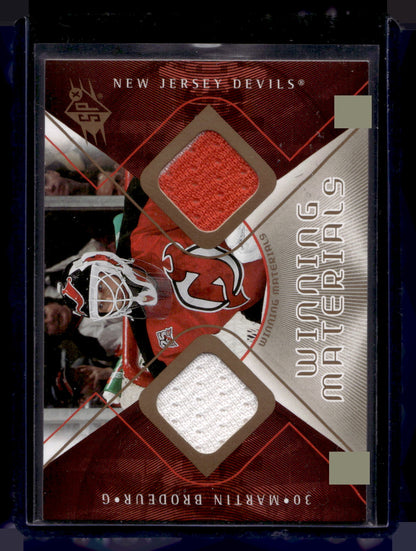 2007-08 Upper Deck SPx - Winning Materials - Martin Brodeur #WM-MB