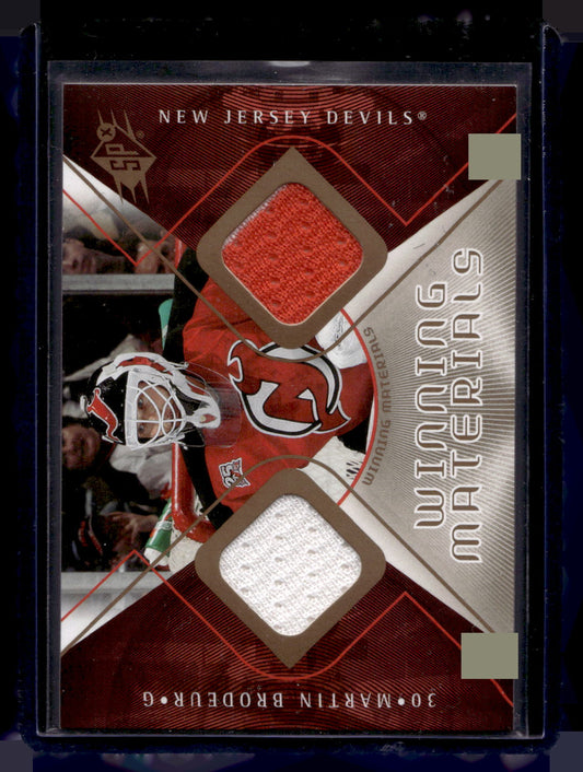 2007-08 Upper Deck SPx - Winning Materials - Martin Brodeur #WM-MB