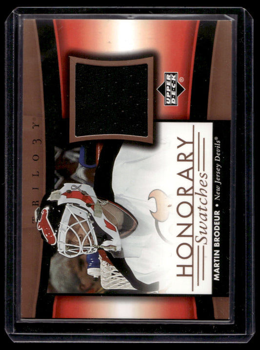 2005-06 Upper Deck Trilogy - Honorary Swatches - Martin Brodeur #HS-MB