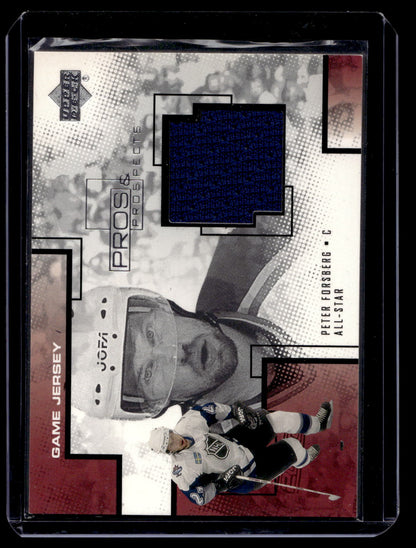 2000-01 Upper Deck Pros & Prospects - Game Jerseys - Peter Forsberg #PF