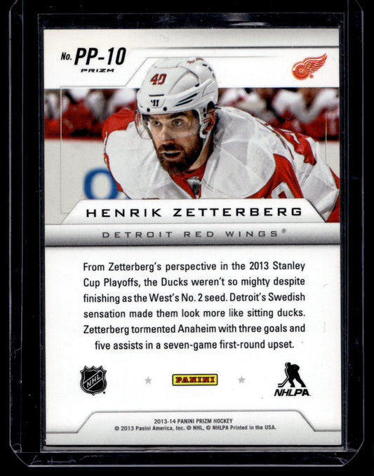 2013-14 Panini Prizm - Pivotal Players - Silver Prizm - Henrik Zetterberg #PP-10