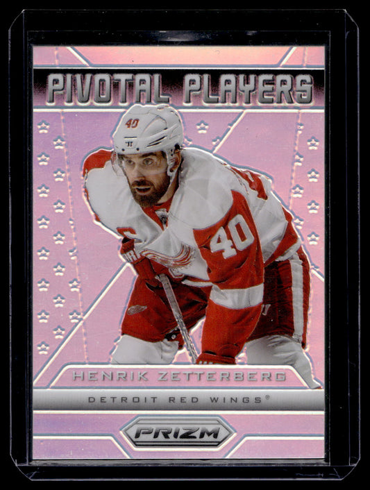 2013-14 Panini Prizm - Pivotal Players - Silver Prizm - Henrik Zetterberg #PP-10