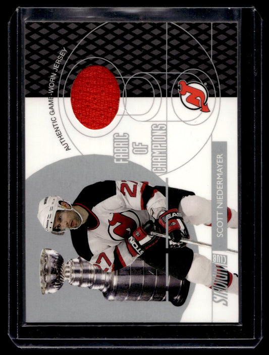 2002-03 Topps Stadium Club - Fabric of Champions - Scott Niedermayer #FC-7