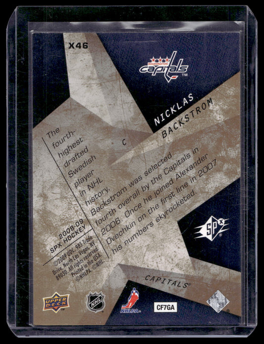 2008-09 Upper Deck SPx - SPXcitement - Spectrum - Nicklas Backstrom #X46 /99