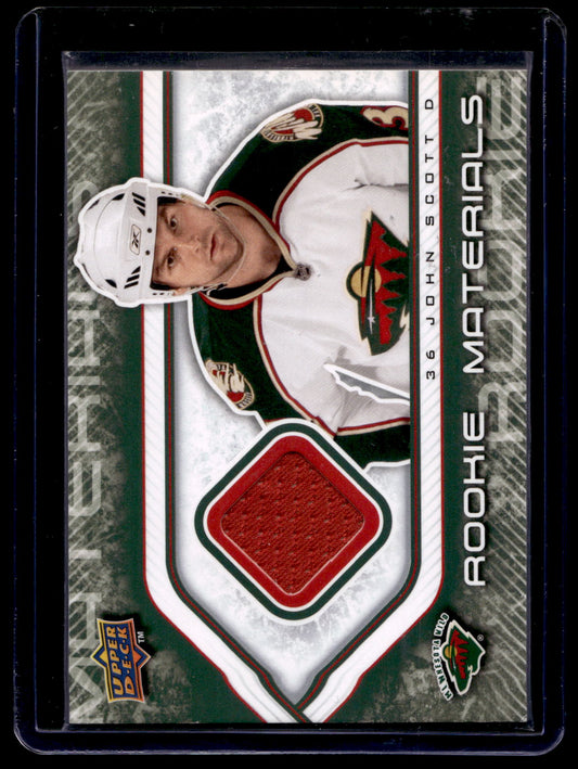 2009-10 Upper Deck - Rookie Materials - John Scott #RM-JS RY
