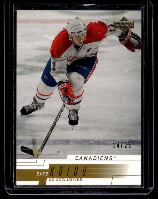 2000-01 Upper Deck - Exclusives Gold - Saku Koivu #319 /25