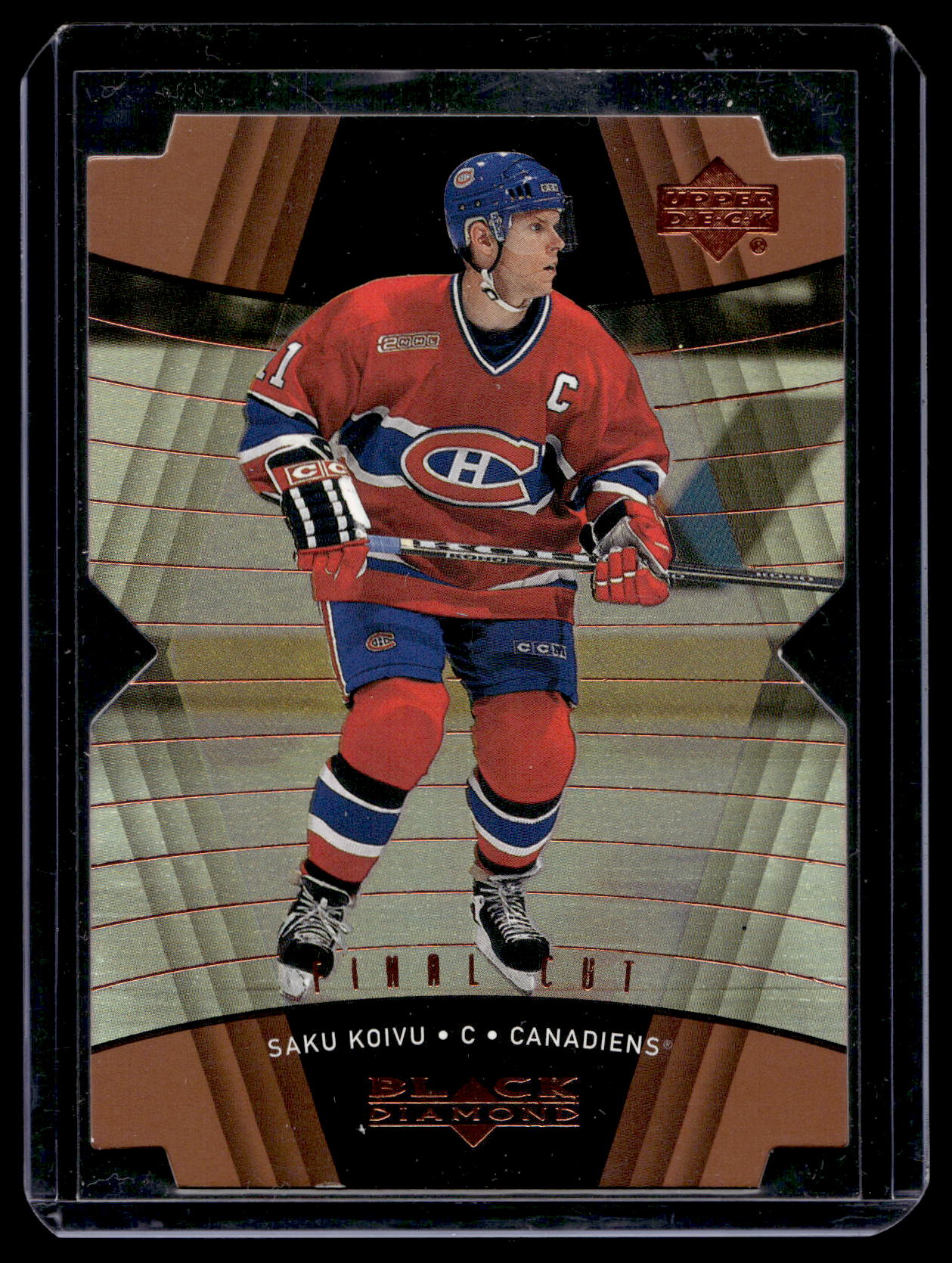 1999-00 Upper Deck Black Diamond - Final Cut - Saku Koivu #48 /100
