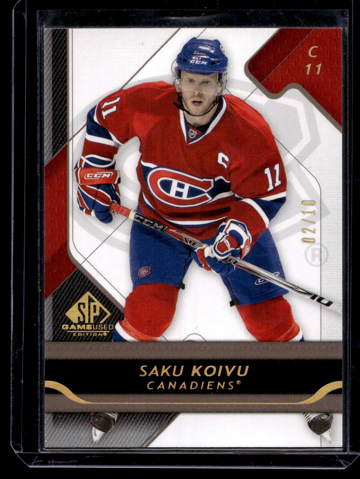 2008-09 Upper Deck SP Game Used Edition - Gold Spectrum - Saku Koivu #56 /10