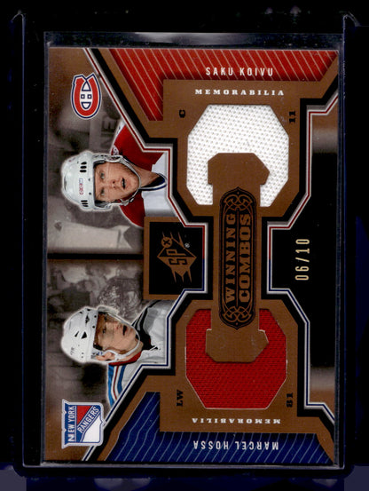 2005-06 Upper Deck SPx - Winning Combos - Spectrum - Marcel Hossa / Saku Koivu #WC-HK /10