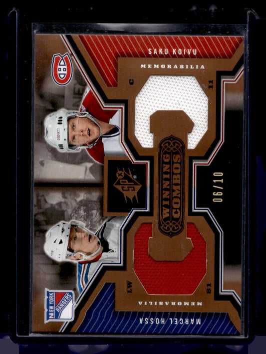 2005-06 Upper Deck SPx - Winning Combos - Spectrum - Marcel Hossa / Saku Koivu #WC-HK /10