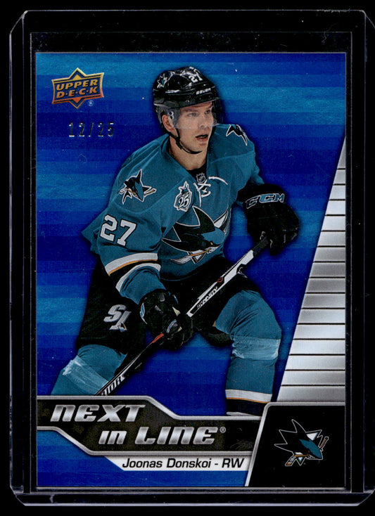 2015-16 Upper Deck GTS Overtime - Next in Line - Blue - Joonas Donskoi #NL-2 /25 RY
