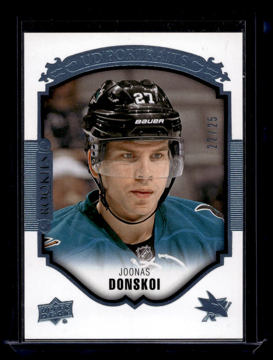 2015-16 Upper Deck - UD Portraits - Platinum Blue Foil - Joonas Donskoi #P-88 /25 RY