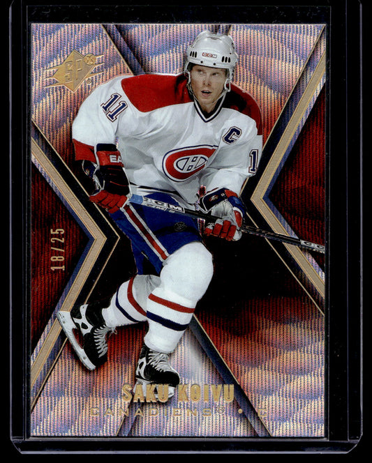 2005-06 Upper Deck SPx - Spectrum - Saku Koivu #43 /25