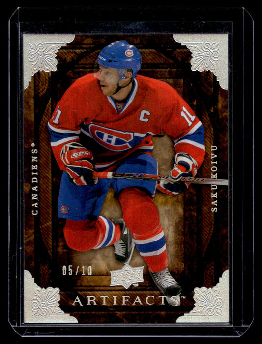 2008-09 Upper Deck Artifacts - Silver Spectrum - Saku Koivu #47 /10