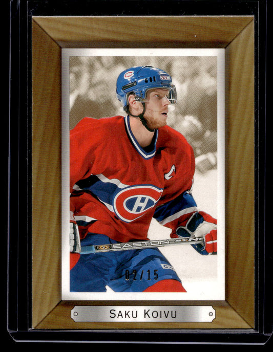 2003-04 Upper Deck Bee Hive - Golden - Saku Koivu #107 /15