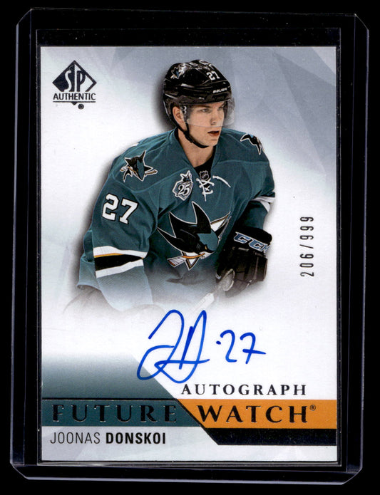 2015-16 Upper Deck SP Authentic - Future Watch Autographs - Joonas Donskoi #256 /999