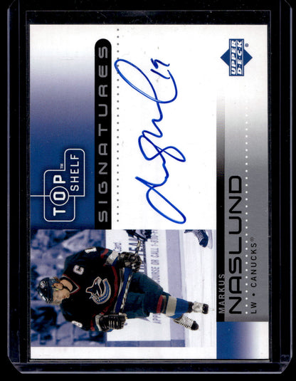 2004-05 Upper Deck Buybacks 2002-03 Upper Deck Top Shelf - Signatures - Markus Naslund #MN