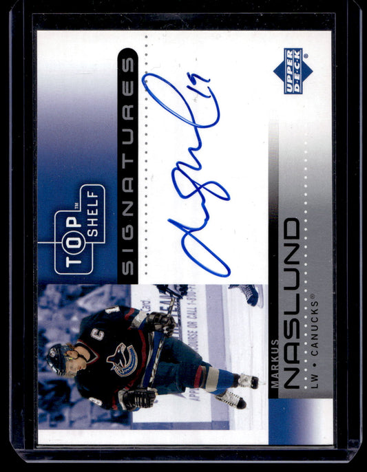 2004-05 Upper Deck Buybacks 2002-03 Upper Deck Top Shelf - Signatures - Markus Naslund #MN