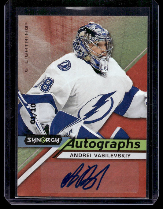 2020-21 Upper Deck Synergy - Autographs - Red - Andrei Vasilevskiy #A-AV /10