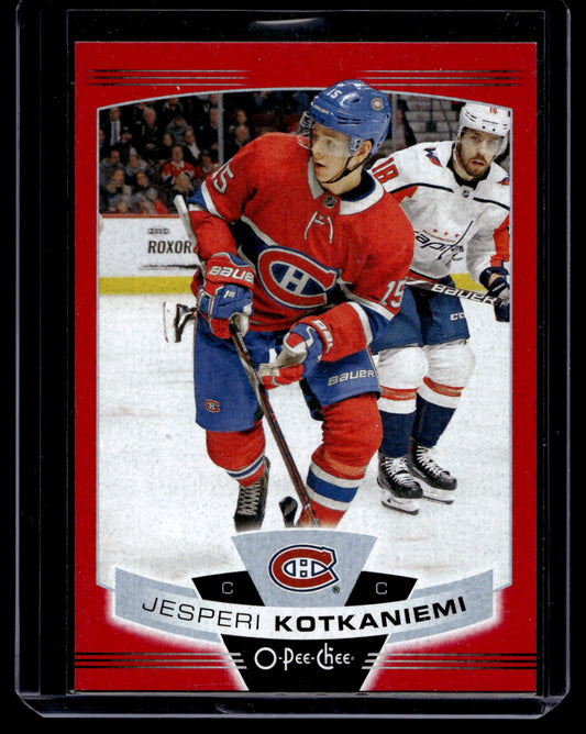 2019-20 O-Pee-Chee - Wrapper Redemption Red Blank Back - Jesperi Kotkaniemi #40