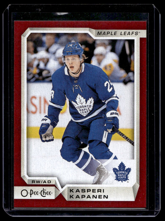 2018-19 O-Pee-Chee - Red Blank Back - Kasperi Kapanen #451