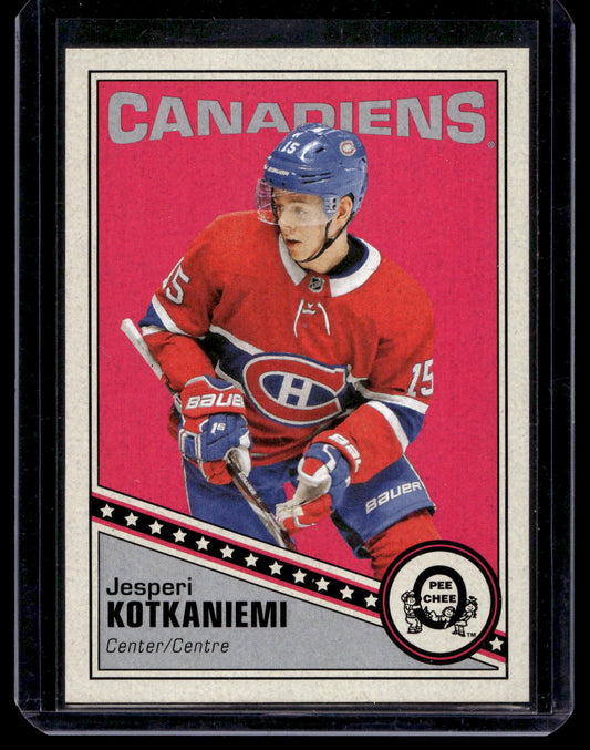 2019-20 O-Pee-Chee - Retro Blank Backs - Jesperi Kotkaniemi #40