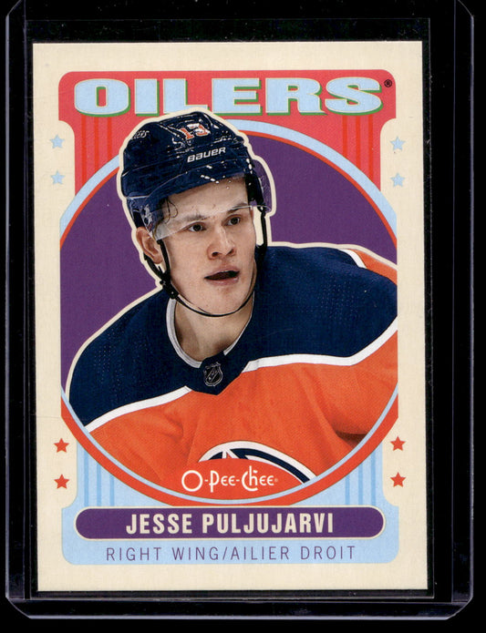 2021-22 O-Pee-Chee - Retro Blank Backs - Jesse Puljujarvi #148