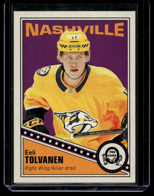 2019-20 O-Pee-Chee - Retro Blank Backs - Eeli Tolvanen #358