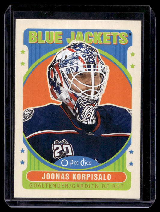 2021-22 O-Pee-Chee - Retro Blank Backs - Joonas Korpisalo #431