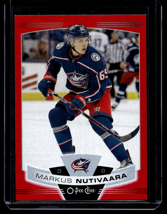 2019-20 O-Pee-Chee - Wrapper Redemption Red Blank Back - Markus Nutivaara #375