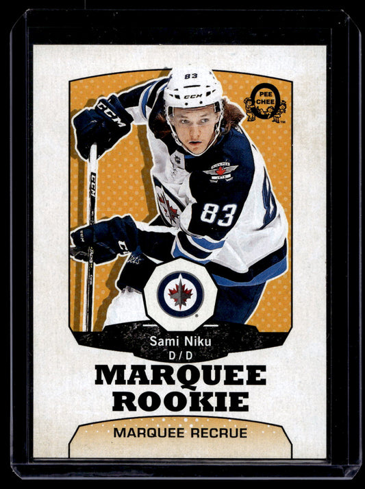 2018-19 O-Pee-Chee - Retro Blank Backs -  Marquee Rookies - Sami Niku #512 RC
